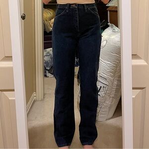 Wrangler Black Straight Leg Jeans with Classic Finish